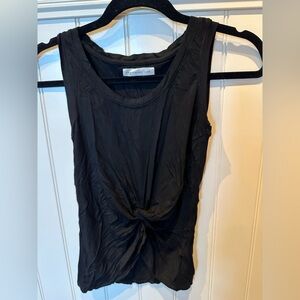 NIYAMA SOL Ladies Women’s Size Extra Small Black Knotted Front Yoga Top